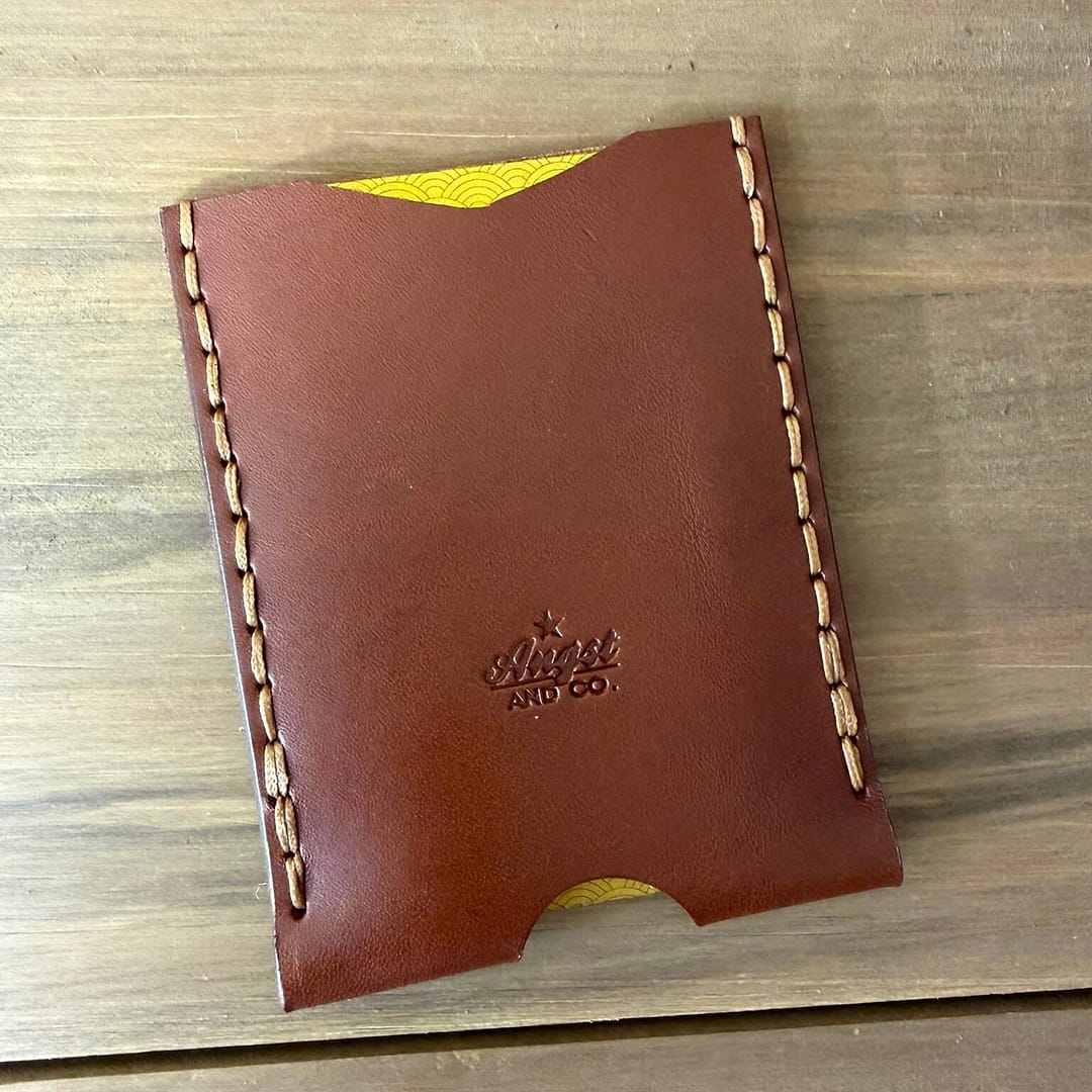 slim leather wallet for front pocket carry