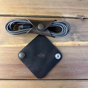 leather cord holder