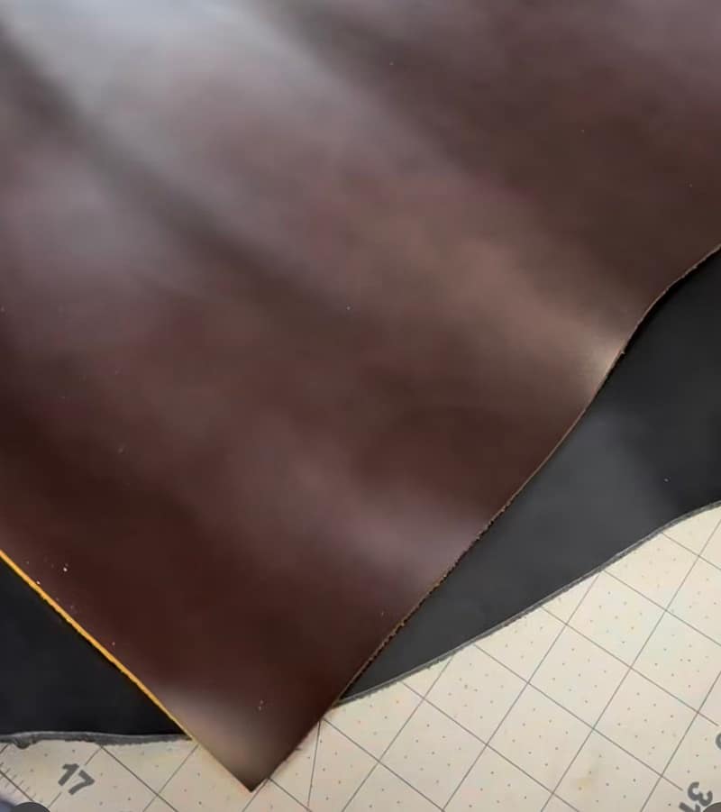 Full grain leather for hand stitched wallets