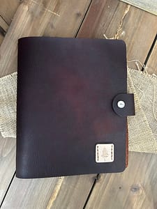 Leather A5 Binder with Logo