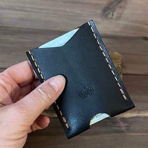 handmade leather front pocket wallet