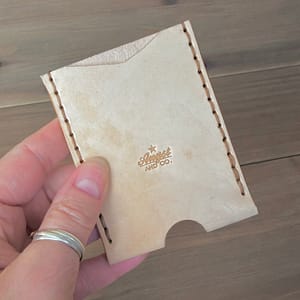 handmade leather front pocket wallet