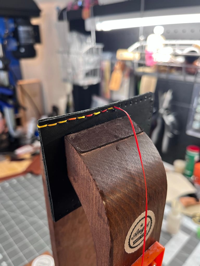 Saddle Stitching Leather