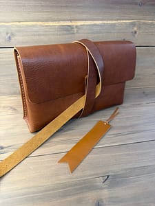 Handmade full grain leather book sleeve