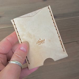 handmade leather front pocket wallet