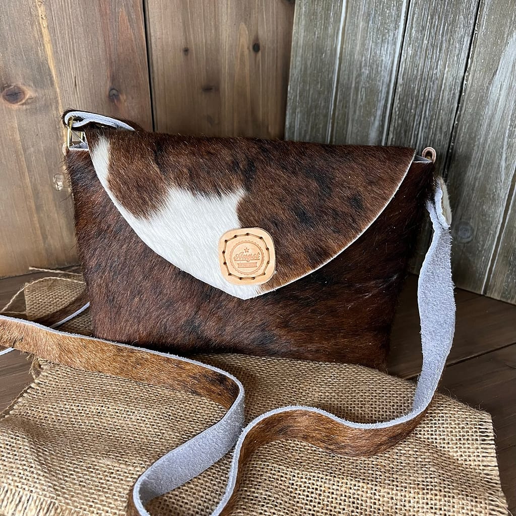 Hair on Hide Hand Sewn Leather Purse